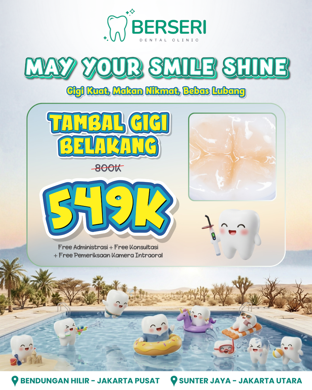 Read more about the article Promo Tambal Gigi Belakang