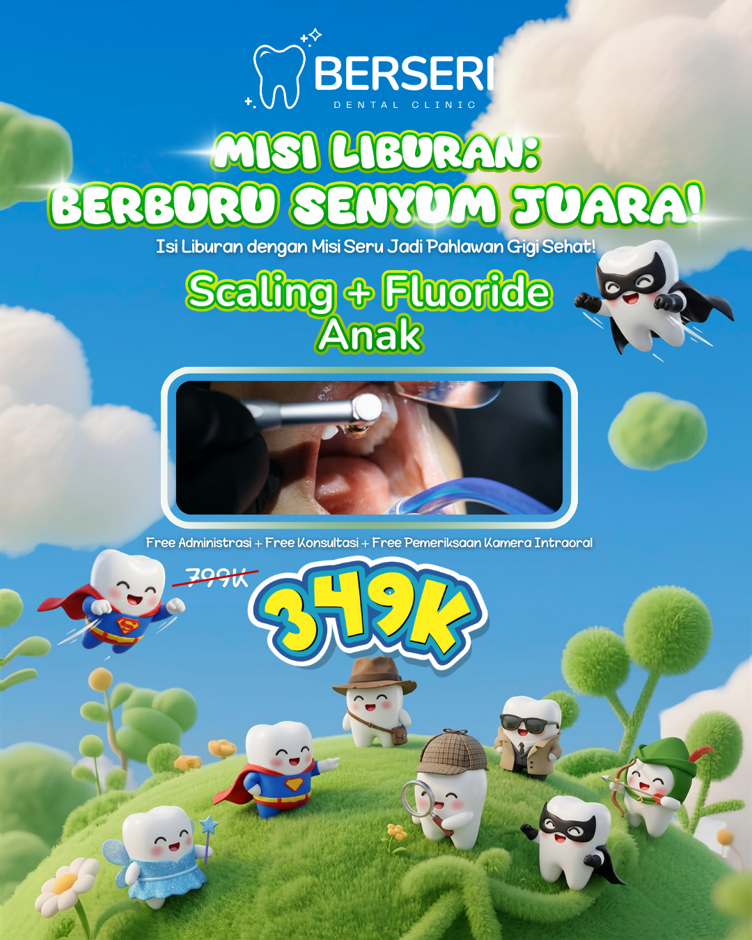 You are currently viewing Promo Anak Scaling + Fluoride Anak
